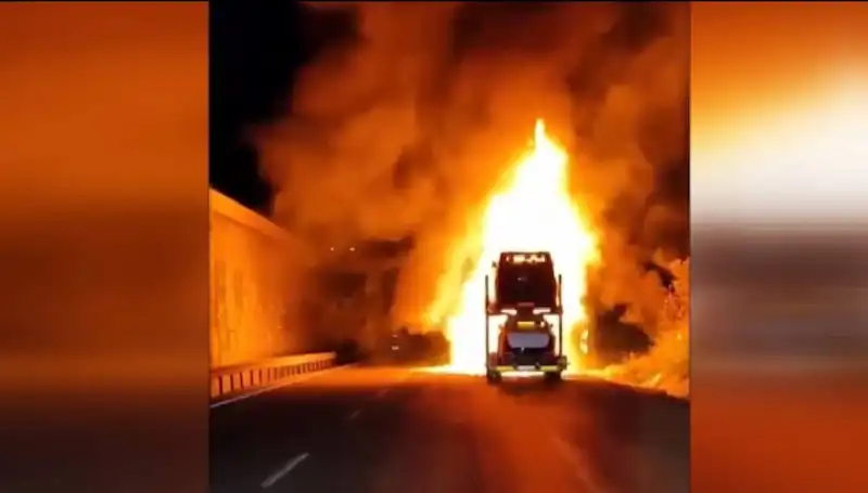 Otomobil Yüklü Tırda Yangın: 8 Araç Kullanılamaz Hale Geldi!