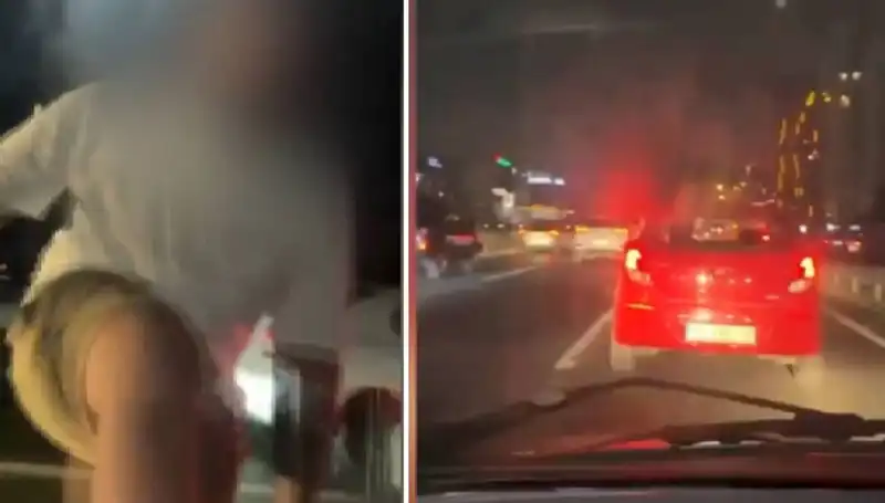 : Trafik Magandası Kameraya Yansıdı: Korkunç Anlar Kaydedildi