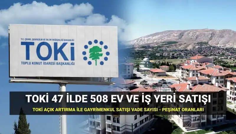 TOKİ’den 508 Yeni Ev ve İş Yeri Satışı İçin Açık Artırma Tarihleri Açıklandı!